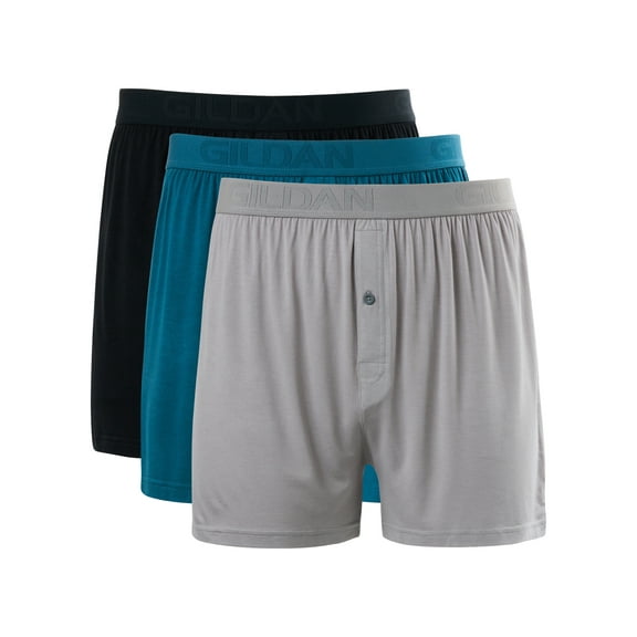 Gildan Performance Men's BareSoft Boxer Brief Underpants, 3-Pack, Sizes S-2XL, 6" Inseam