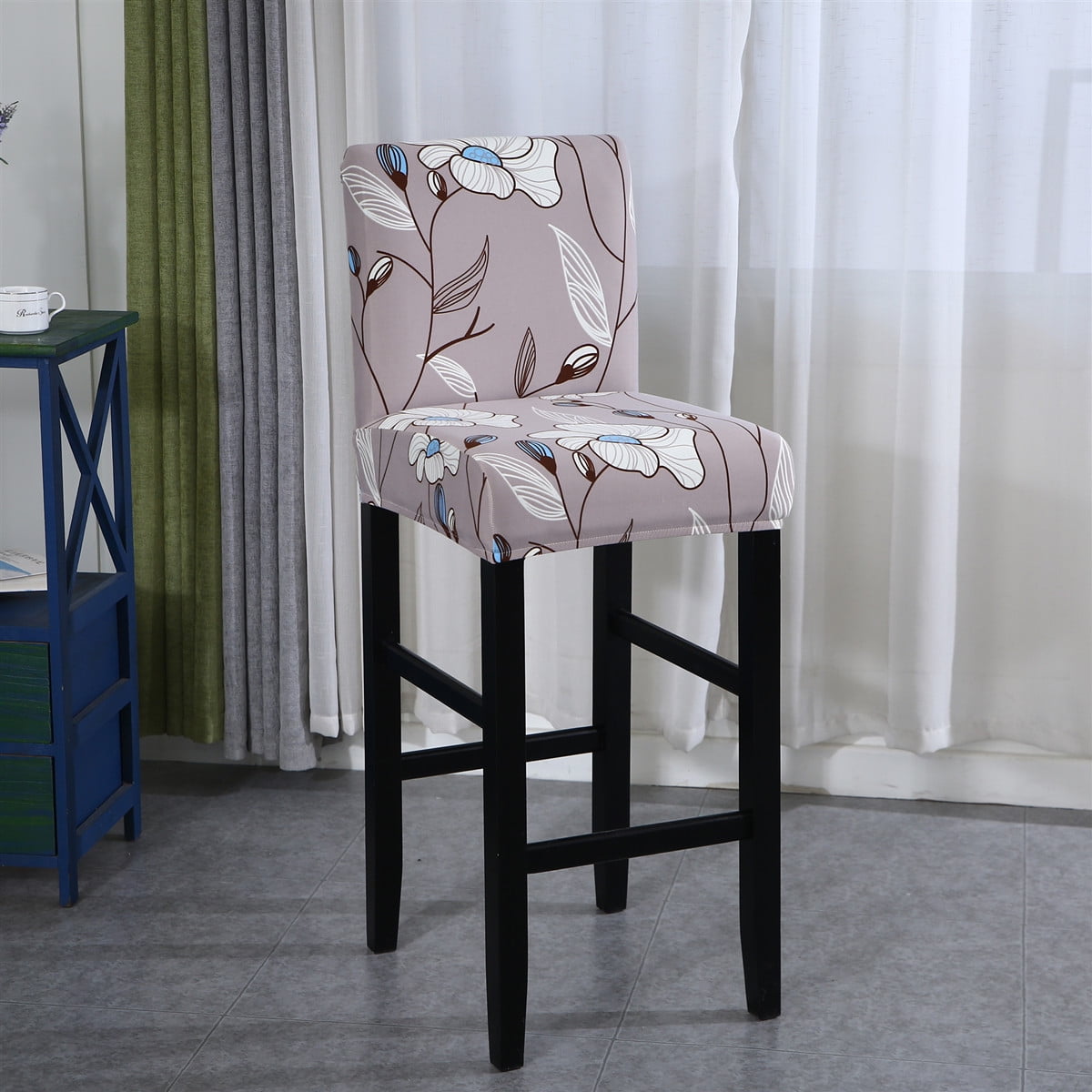 Stretch Bar Stool Cover Counter Height Side Pub Chair Slipcover for