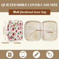 thumbnail image 7 of ZUXONGSY Strawberry Print Bible Cover Case for Women Quilted Bible Protector Lightweight ChuZU Bag with Pen Holder Christian Gift for Religious, 7 of 7