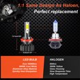 thumbnail image 2 of For Toyota Sienna 2011 2012-2020 6Pcs LED Headlight Hi-Low Beam Fog Light Bulbs, 2 of 13