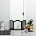thumbnail image 2 of PawHut 24"H Foldable Dog Gate, 3 Panels Freestanding Pet Gate Barriers, 2 of 10