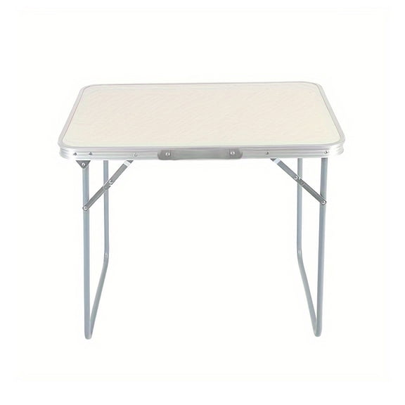 T2Raiwy 28* 20 * 23in Folding Portable Camping Table Aluminum Outdoor Table Fold Up Lightweight Table