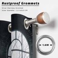 thumbnail image 2 of Outdoor Curtains for Patio Waterproof, Window Forest Outdoor Privacy Panels Grommet, Vintage Arched Black Green Blackout Outside Curtains for Porch/Cabana/Pergola/Gazebo 54"x95", 2 Panels, 2 of 8