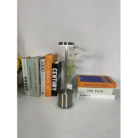 

Cordless Rechargeable Desk Lamp LED Portable Night Light Atmosphere Desk Lamp Battery Powered Three Color Temperature