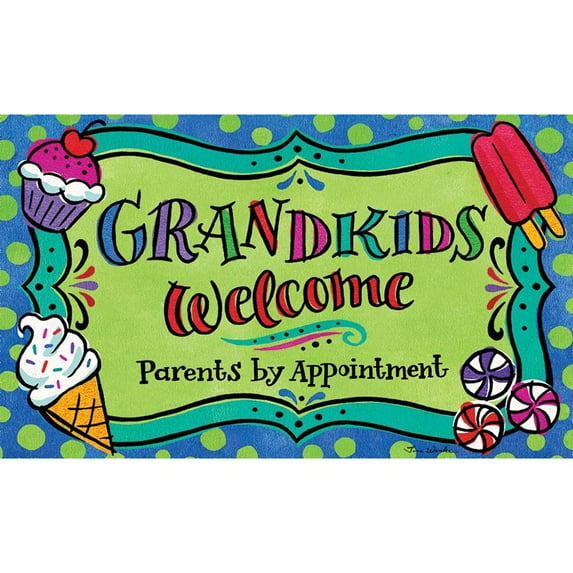Custom Decor Mat - Grandkids Welcome