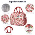 thumbnail image 4 of Obrewu Strawberry Plants Fruit Lunch Bag for Adult, Insulated, Leakproof, Oxford Cloth, 4 of 7