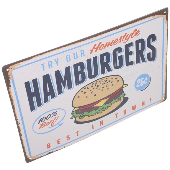 OULII Vintage Wall Decor Poster Art Tin Sign with Pre Drilled Holes for Easy Hanging