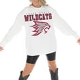 thumbnail image 2 of Women's Gameday Couture White Cal State Chico Wildcats Big Goals Oversized Long Sleeve T-Shirt, 2 of 5