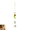 A, variant on 1PC Four-Leaf Clover Shaped Crystal Suncatcher, Sun Catcher with Chain Rainbow Maker, Whimsical clover metal ornament with mixed crystals for bedroom & porch B