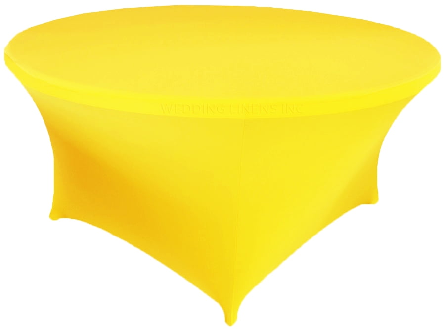 yellow spandex tablecloth