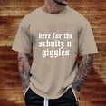 thumbnail image 2 of Razzly Men T Shirts Funny Print Graphic Tee Comfortable Short Sleeve Casual Summer Top for Daily Wear Outdoor Activities(Khaki,L), 2 of 6