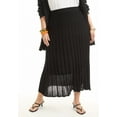 thumbnail image 4 of June + Vie Women's Plus Size Pleated Midi Skirt, 4 of 4