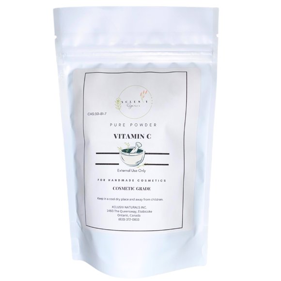 Xclusiv Organics Pure L-Ascorbic Acid (Vitamin C) Powder |Anti-Aging| Anti-oxidant 250g