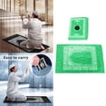 thumbnail image 2 of Xingzhi Muslim Prayer Rug Polyester Portable Braided Mats Simply Print Light Green, 2 of 4