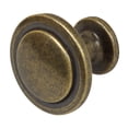 thumbnail image 2 of GlideRite 1-1/4 in. Classic Round Ring Cabinet Knobs, Antique Brass, Pack of 5, 2 of 5