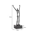 thumbnail image 2 of Art Display Cabinet Abstract Sculpture Metal Crafts Office Display Decorations, 2 of 6