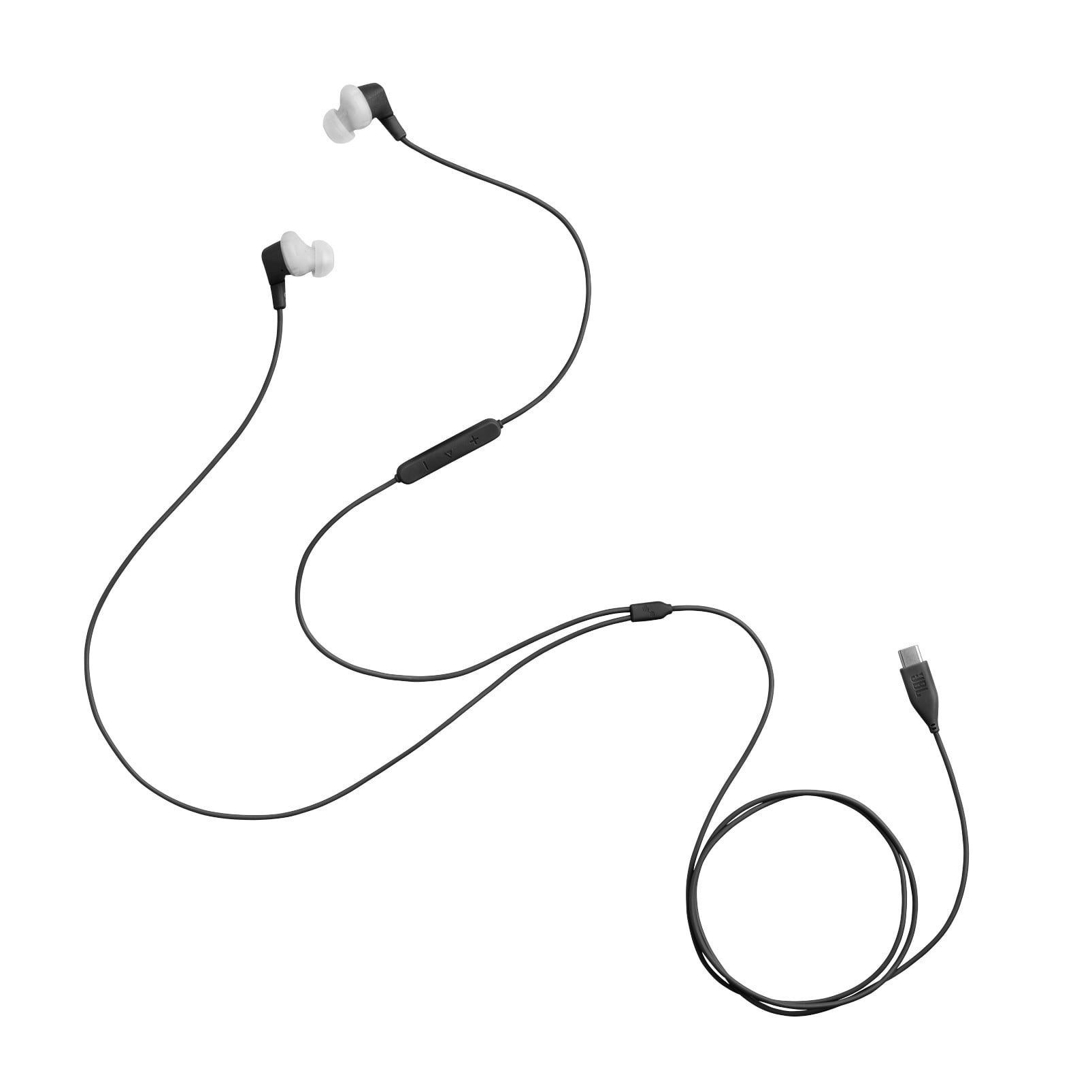 JBL Endurance Run 3 USB-C - USB-C Wired Sport Headphones - Black / Gray