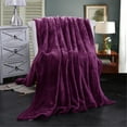 thumbnail image 6 of JML Soft Plush Fleece Blanket For Bed Sofa,Lightweight Flannel Blanket,Full/Queen 79"x81",Purple, 6 of 6