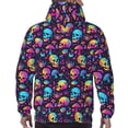 thumbnail image 7 of Goofa mushroom Skull star for Men's Hooded Sweatshirt - Lightweight Pullover Hoodie with Kangaroo Pocket, Perfect for Everyday Wear-4X-Large, 7 of 7