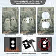 thumbnail image 3 of Yayeee Duplex Wall Plate 1-Gang 4.5"x2.7" Home Receptacle Light Switch Decorative Outlet Cover, Ghosts Playing in A Garden, 3 of 7