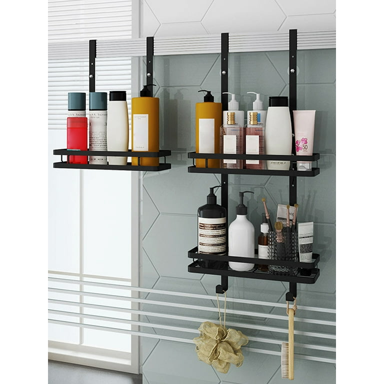 Gpoty 13.8×4.7×2.1in Shower Caddy Hanging Shelf,Hanging Shower Organizer  with 1 Basket Shelves,Bathroom Storage with Shampoo Holder