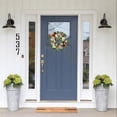 thumbnail image 6 of Spring Wreath for Front Door 15 Inch Artificial Summer Wreath with Wildflowers, Farmhouse Wall Decor for Home Indoor Outdoor Easter Holiday Party and Springtime Seasonal Decorations, 6 of 6