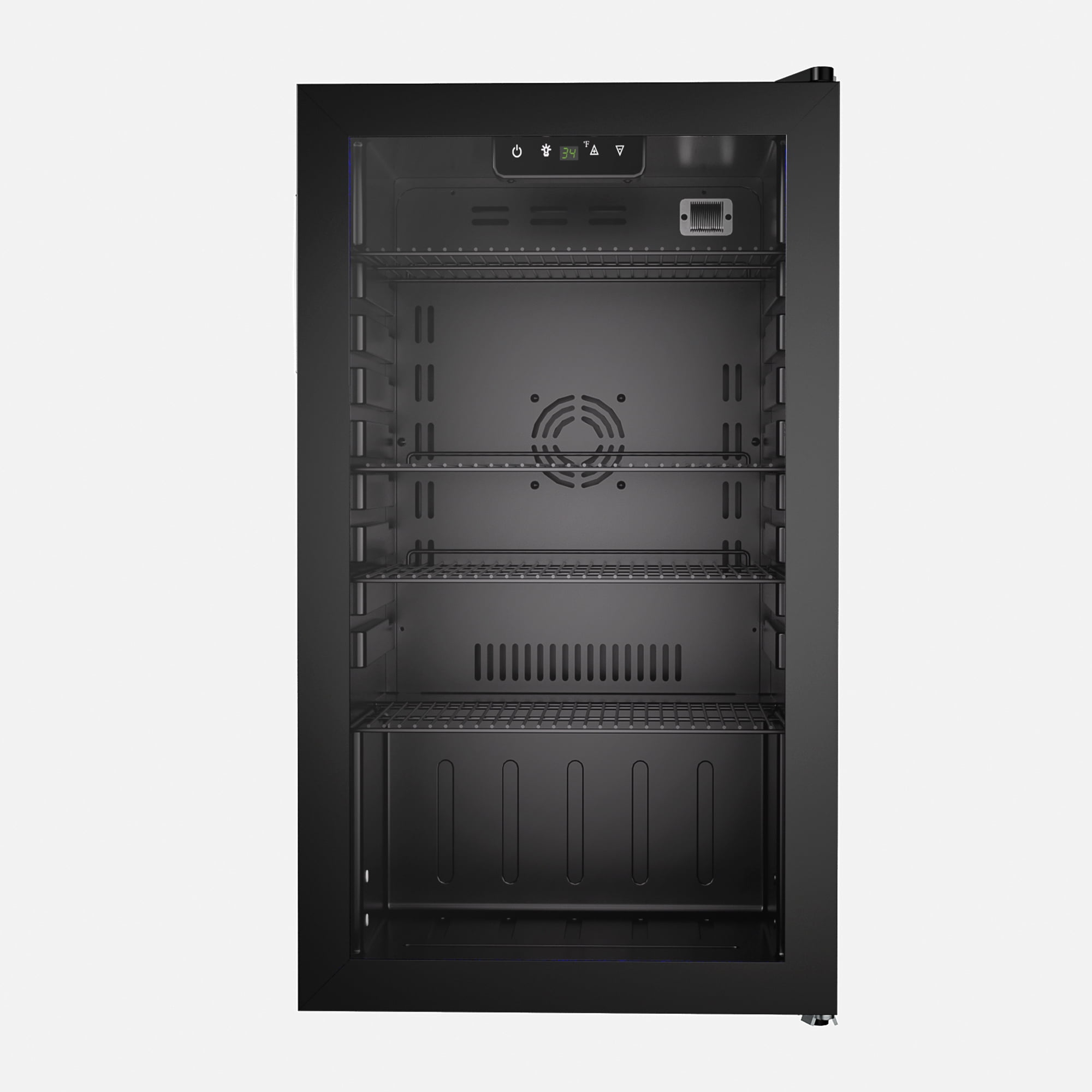 EUHOMY 3.2 Cu.ft Beverage Refrigerator: Your Ultimate 125 Can Cooler for Effortless Entertainment, Black