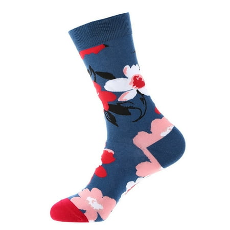 

XINSHIDE Geometric Print Socks For Mens Womens Print Socks Gifts Cotton Long Funny Socks Novelty Funky Cute Socks 1Pack