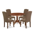 thumbnail image 2 of East West Furniture Dining Room Set Mahogany, HLEN5-MAH-18, 2 of 6