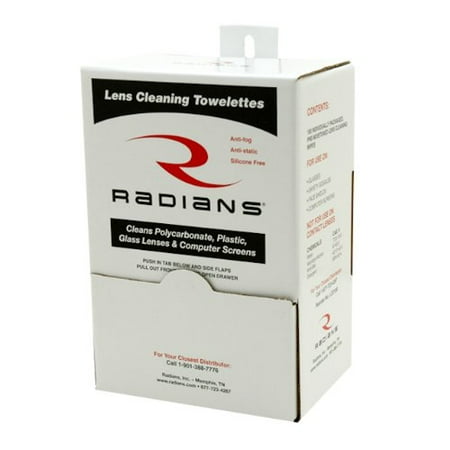 - Radians LCD100 Lens Cleaning Towelettes, Pack of 100