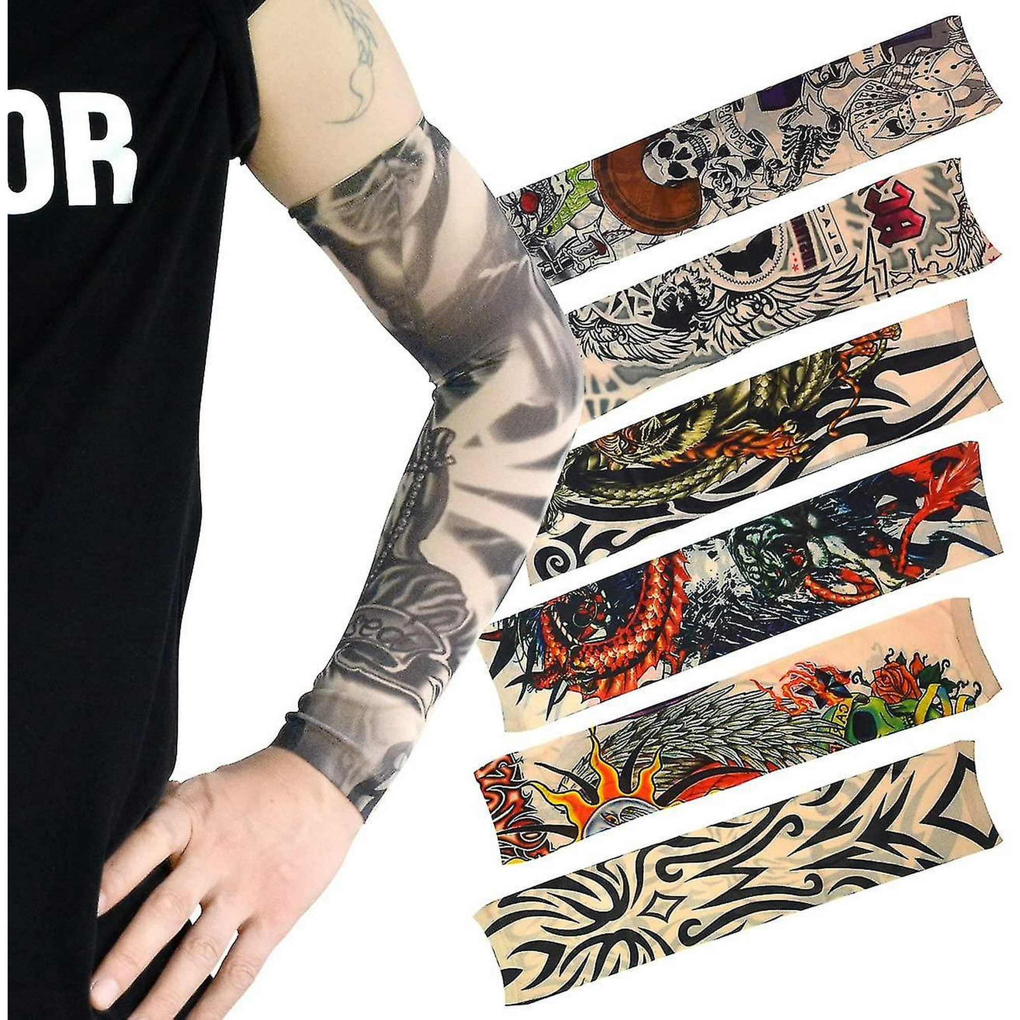 random tattoos turned into a sleeve