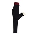 thumbnail image 7 of Nafuu Females Thermal Underwear Pants Winter Keep Warm Solid Color Fashion Casual Long Slim Fit Thickening Stretchy High Waist Leggings Cute Home Thermal Wear, 7 of 7