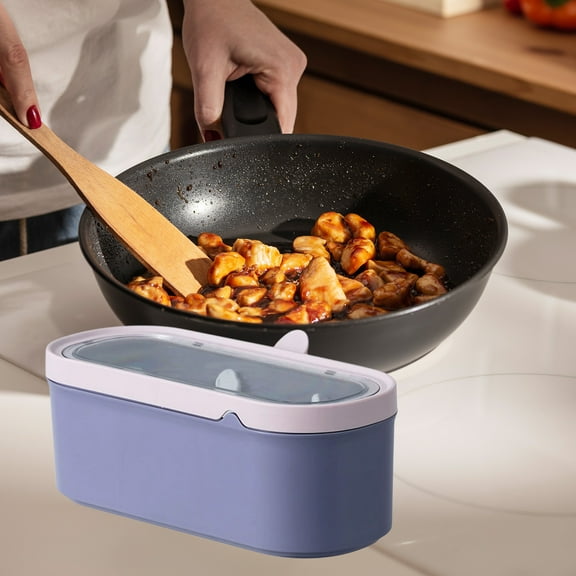 Byujiro 3-Compartment Spice Box Space-Saving Design for Salt Pepper Seasonings, Ideal for Kitchen Countertop Cabinet Drawer