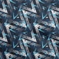 thumbnail image 1 of oneOone Viscose Jersey Blue Fabric Geometric Sewing Fabric By The Yard Printed Diy Clothing Sewing Supplies 60 Inch Wide, 1 of 5