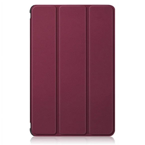For Lenovo Xiaoxin Pad 2022 10.6" Tab M10 Plus 3rd Gen Case TB128FU TB125FU Funda Tablet Tri-Fold Magnetic Stand Cover+Film+Pen wine red TB-125FU-TB-128FU