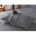 thumbnail image 2 of the Season Essentials Wrinkle Free Sheet Sets with Deep Pockets &amp; Stain Resistant, 1800 Thread Count Bamboo Based, Gray, Twin, 2 of 6