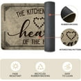 thumbnail image 5 of Kitchen Quotes Kitchen Mats Set of 2, Seasonal The Kitchen is The Heart of The Home Cooking Sets Holiday Party Low-Profile Floor Mat - 17x29 and 17x47 Inch, 5 of 6