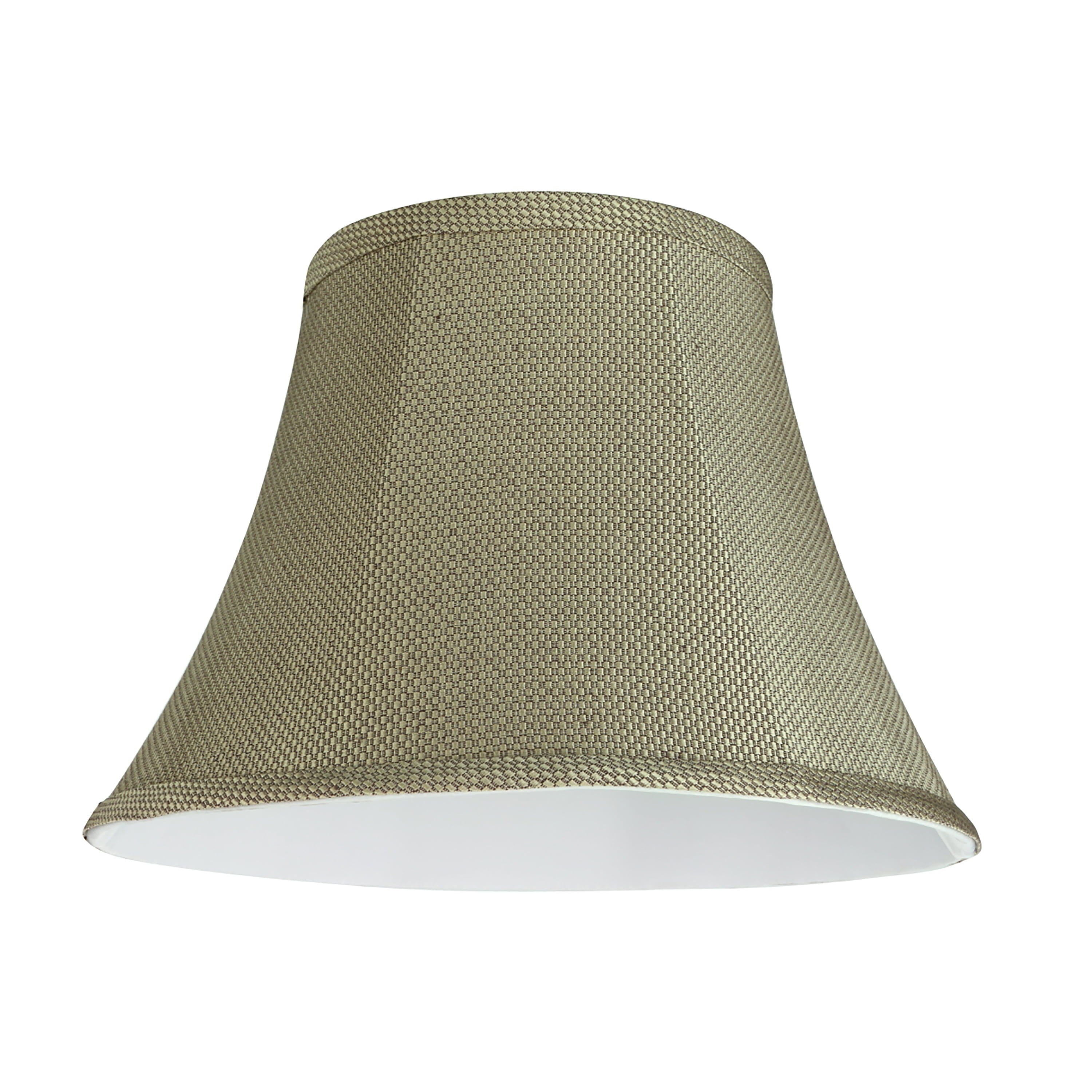Aspen Creative 30214 Transitional Bell Shape Spider Construction Lamp Shade in Light Beige, 13" wide (7" x 13" x 9 1/2")
