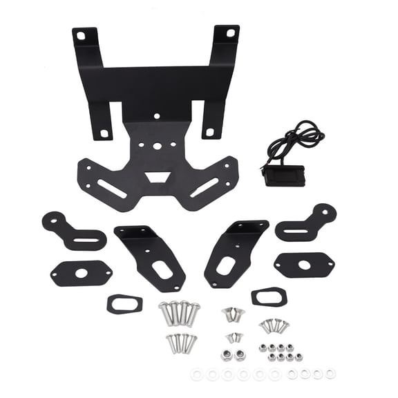Led Plate Mount License Plate Bracket,Motorcycle Tail Light Holder Support with LED ...