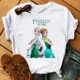 thumbnail image 5 of Camiseta de princesa Anna Frozen de dibujos animados con estampado de Elsa para mujer, camisetas Harajuku con gráfico bonito, camisetas de Hip Hop para mujer, 5 of 5