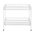 thumbnail image 3 of ToppiJoy Metal Utility Cart with Wheels, 2-Tier Rolling Carts with Storage, Standing Storage Shelf Units, Metal Plant Stand, Moving Garden Cart for Indoor Outdoor Use (White, 2-Tier), 3 of 18