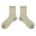 thumbnail image 2 of MSJUHEG Crew Socks for Women,Frilly Socks Women,Tube Socks Women,Retro Socks,Striped Socks Women,To Keep Warm Sock Stripe Lightweight Cotton Athletic Socks B One Size, 2 of 4