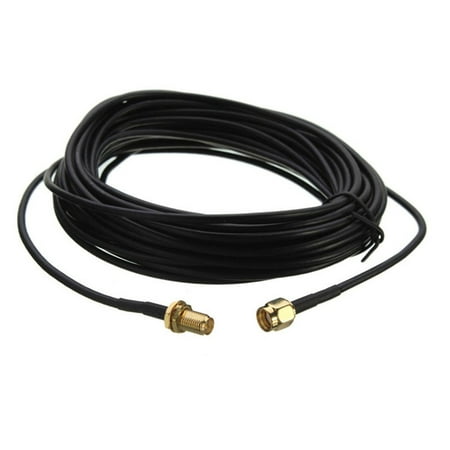 Wifi Extension Cable Camera Cable Extension Rpsma Extension Cable 20M Features:1. New and high quality. Very low loss RP-SMA extension cable.2. Product connectors: RP-SMA male and RP-SMA female (inner screw inner hole to outer screw inner pin) 3. Product application: 3G equipment  GPS/GSM wireless net work card  wireless router  net work bridge and other external antenna equipment. 4. Product length: 1m  3m  6m  9m. Wire impedance is 50 ohm.5. This is a RP-SMA extension cable not a SMA extension cable. Please check the picture before purchasing. Notice: Actual color may be slightly different from the image due to different monitor and light effect. Please allow 1-3cm deviation due to manual measurement. Description:Wire material: RG174 feederType: wifi extension cable Interface type: RP-SMA Converter type: adapter/connector cable Connection line: wifi routing extension cable Package Included：1 x RP-SMA Extension Cable