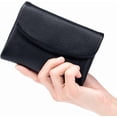 thumbnail image 1 of Leodye 1PCS Unisex Soft Leather Organizer Bag Portable Compact Travel Daily Mini Accessory Storage Bag -5.3*3.9IN, 1 of 3