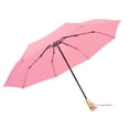 thumbnail image 2 of Rain Umbrellas Compact Umbrella Lightweight Portable Rainproof Travel Umbrella Pink, 2 of 9