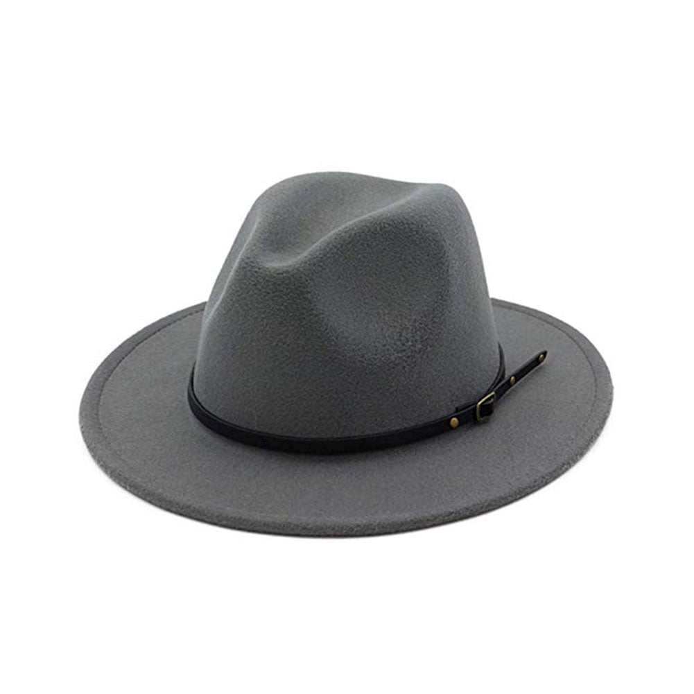 Wide Brim Bowler Fedora Hat 