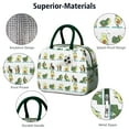 thumbnail image 4 of Reusable Avocado Lnsulated Lunch Bag for Women & Men-Leakproof Water-Resistant Cooler Tote,Large Capacity(10.6x8.7x6.3in)for Work,Office,Travel,Picnic,Beach., 4 of 7