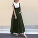 thumbnail image 2 of Falda con tirantes para mujer: tirantes largos, bolsillos grandes, por encima de la rodilla, vestido informal de verano, 2 of 5
