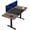 Black & Vintage Brown/Black, variant on VIVO Electric 83” x 30” Stand Up Desk Workstation, Black Table Top, Black Frame
