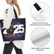 thumbnail image 3 of Balery 2025 Happy New Year 4 Bolsa Tote Estilo Estético con Cremalleras, Bolsa de Hombro, Bolsa de Compras Grande y Plegable, 3 of 8
